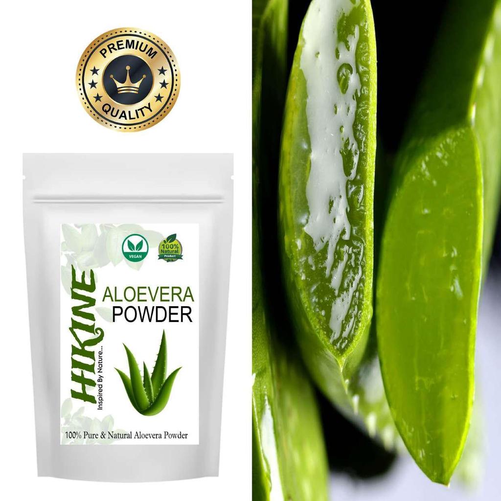 Hikine 100% Pure & Natural Aloevera Powder, Free From Any Artificial Additives | 200gm 0.4lbs