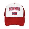 Norway Norge Norwegian Flag Mesh Baseball Cap Unisex Women HipHop Trucker Worker Cap Hat Adjustable Summer Trucker Hat