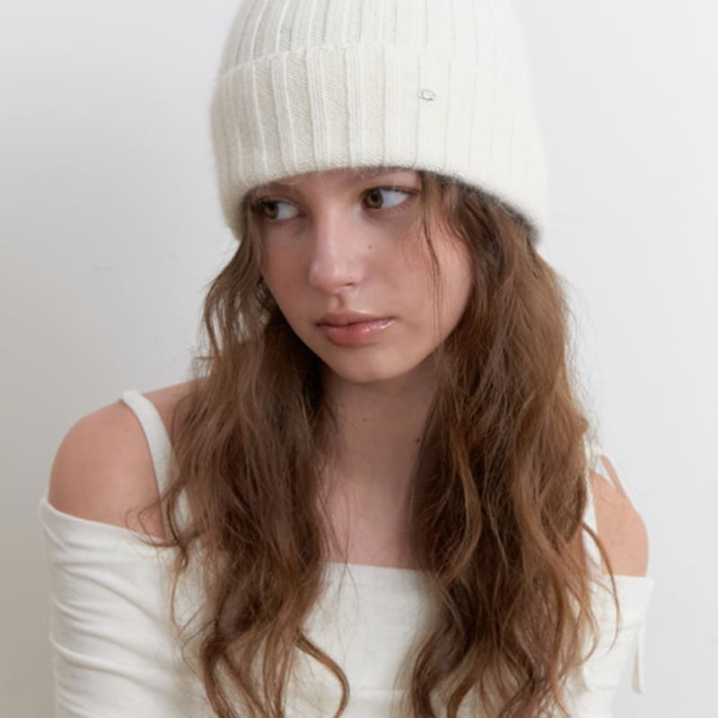 

KINDABABY мягкая вязаная шапка-бини - белая WHITE