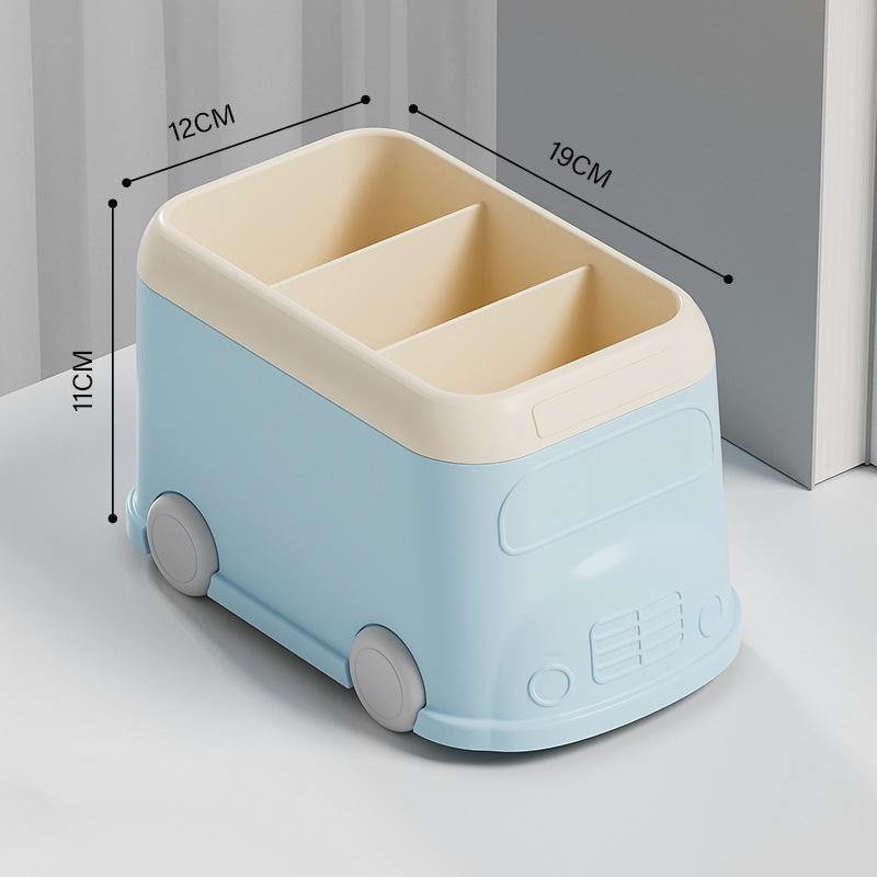 

Bview Art Large Capacity Pencil Cup Holder, Cute Desk Organizer for Office, Student Study, Home School Supplies синий