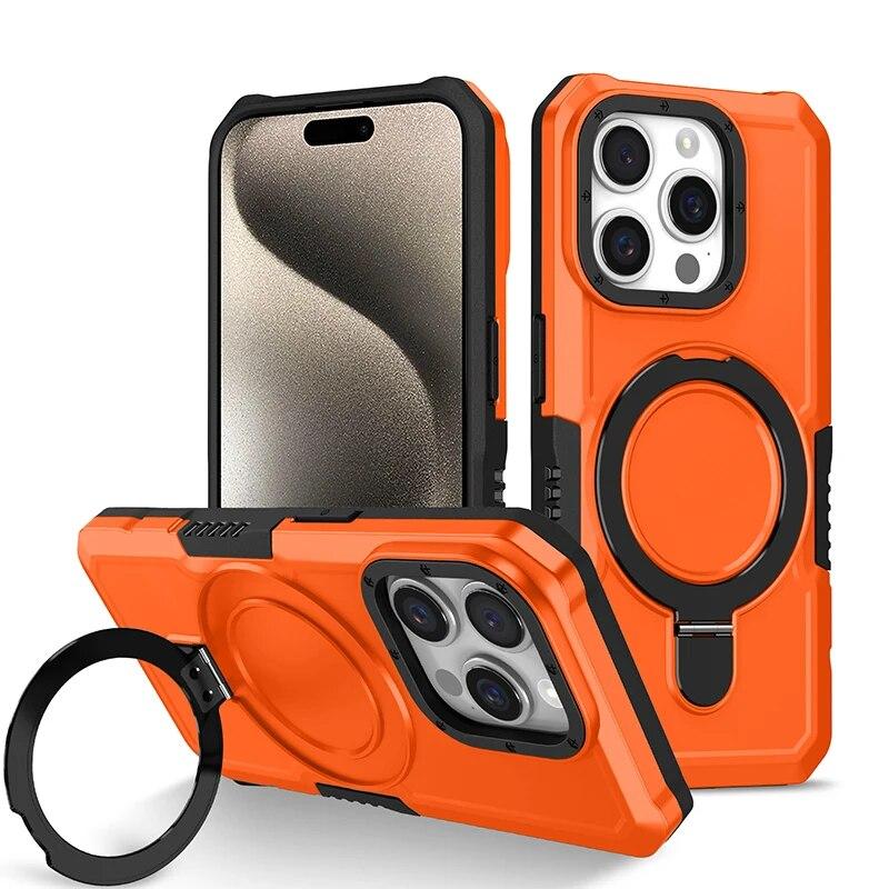 Für iPhone 11 Pro Max Handyhüllen mit Ringhalter Ständer Anti Shock Armor Case für iPhone 7 8 14 15 Plus XS XR 13 14 15 Pro Max