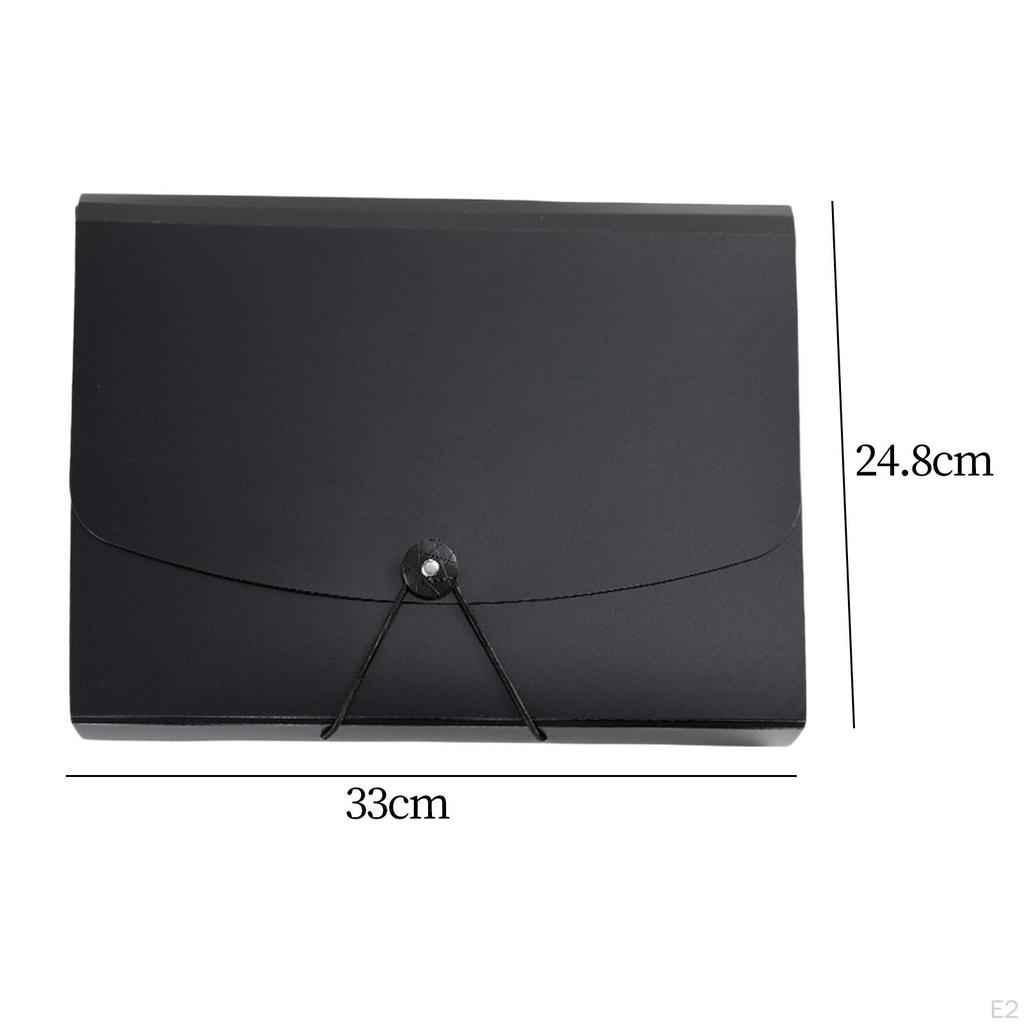 A4 Expandable File Folder Document Files Holder Letter Size with Snap Button Wallet Envelope