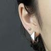 1 Pair Hoop Earrings for Women, Thick Chunky Geometric Rhombus Earrings, Statement Small Huggie Hoop Earring