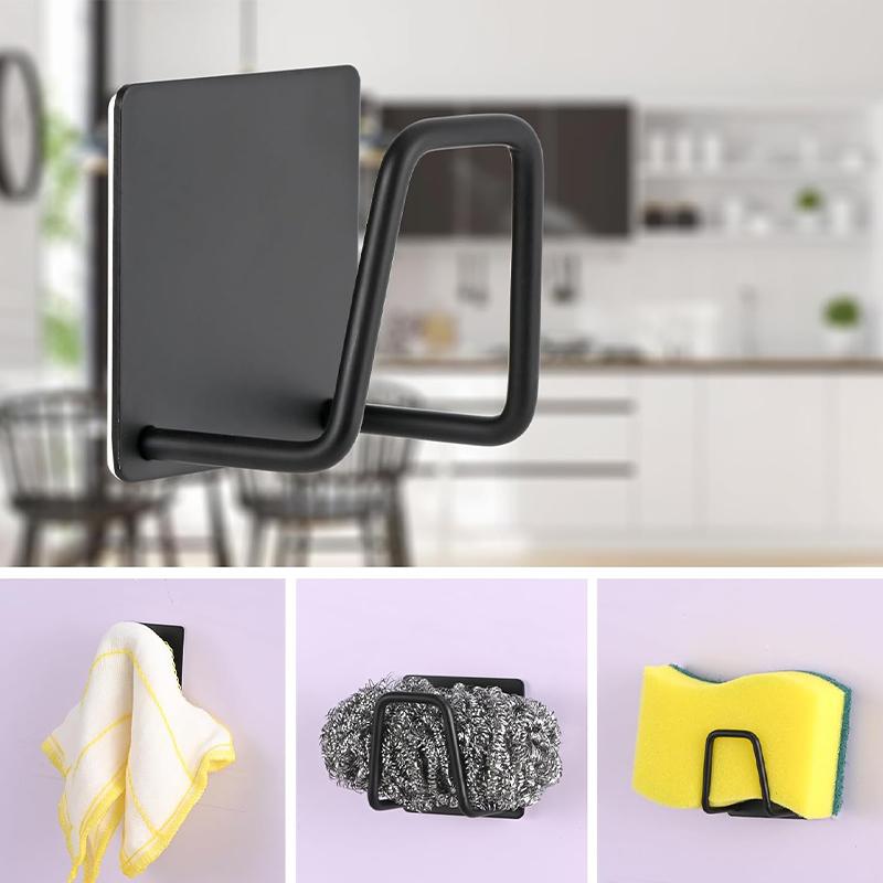 304 Stainless Steel Rustproof Brushed Finish Storage Rack 1Pcs Stainless Steel Sponge Holder Kitchen Sink Caddy Organizer