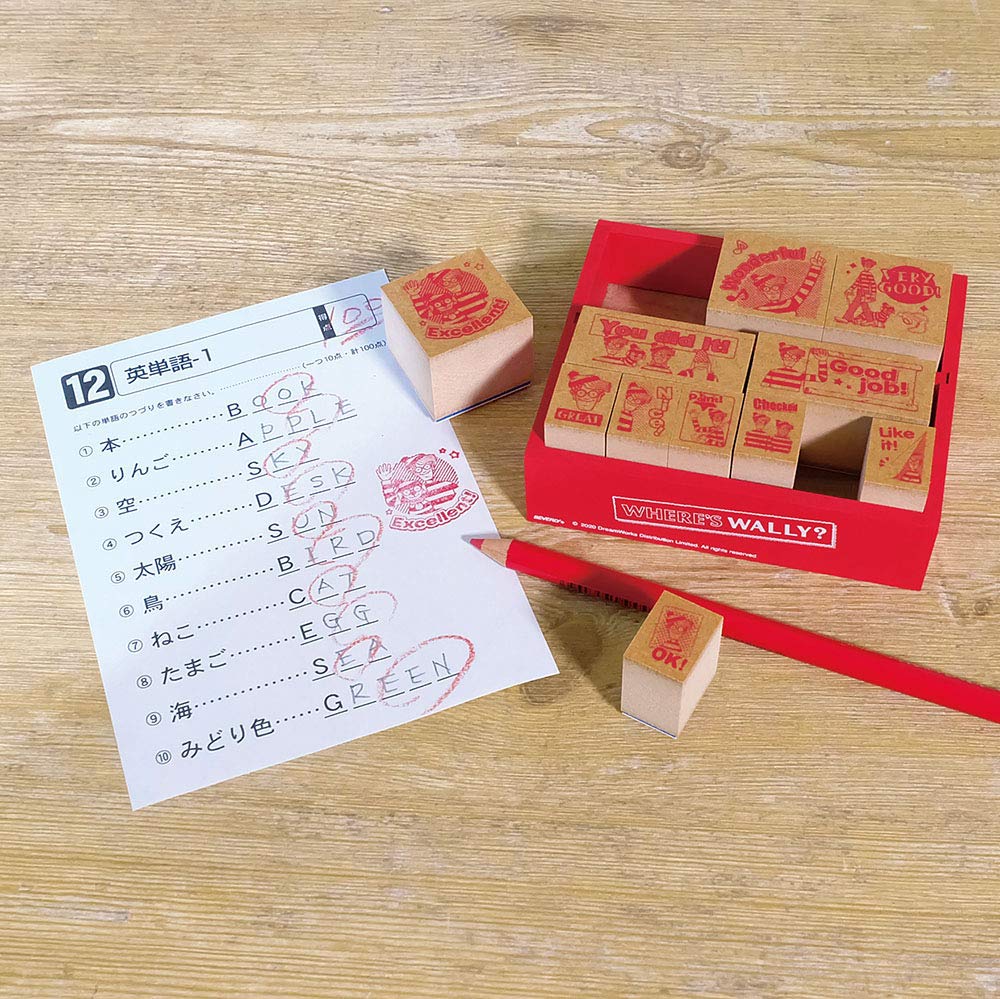 Beverly Wally Stamp Wooden Reward Set (English) SDH-120