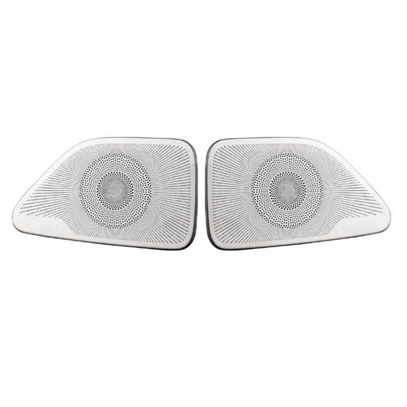 Protective Cover For Car Horn Stainless Steel Trim Cover For Mercedes Benz S-Class W222 2014- Door Horn Cover