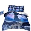 3D Animal Wolf Three-Piece Set, Kit Bedding, Indian Style