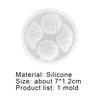 Muschelform Mehrseitige Dekorative Silikon Epoxid Spiegel Muschelform für Zuhause