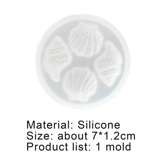 Muschelform Mehrseitige Dekorative Silikon Epoxid Spiegel Muschelform für Zuhause