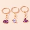 Cute Enamel Halloween Keychain Ghost Pumpkin Key Ring Gifts for Men Women Bag Pendants DIY Jewelry Accessories