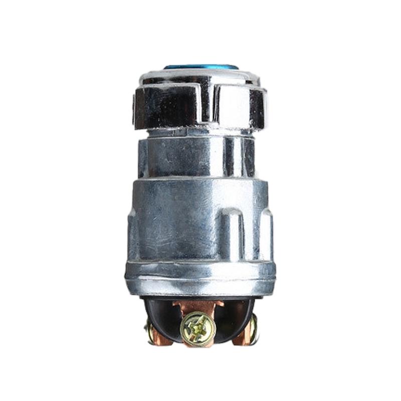 Universal Car Truck Boat Cylinder Replacement Ignition Starter Key Switches with 2 Keys Aluminum Housing Quick Fixing