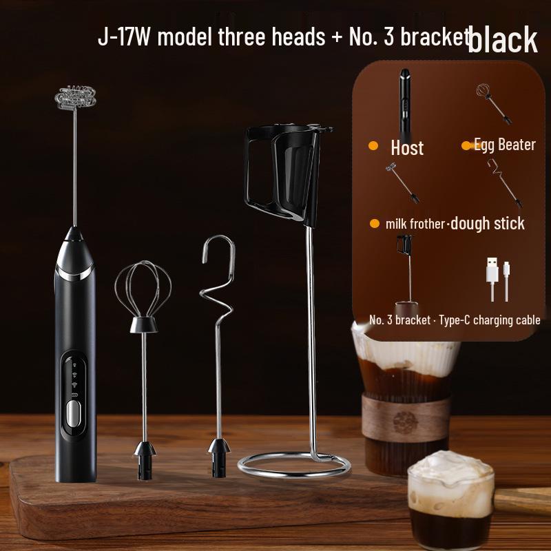 Portable Rechargeable Handheld Electric Milk Frother & Coffee Mixer