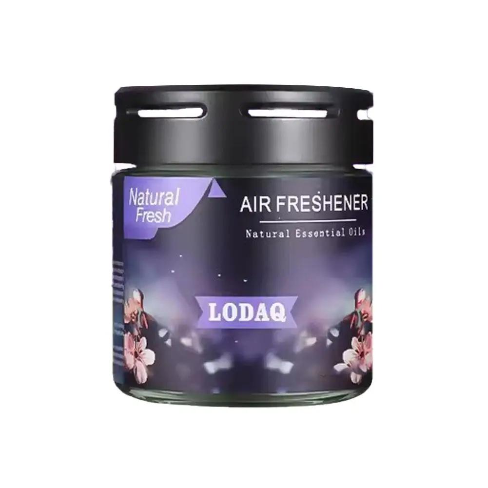 1pc Car Solid Perfume Car-mounted Aromatherapy For In-car Use Odor-eliminating Fragrance Glass Jar Scented Balm L6R7