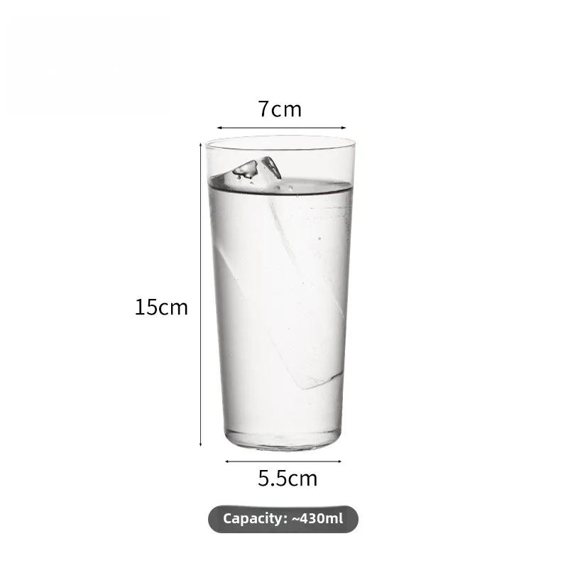 Japanese Style Ultra-thin Transparent Colin Glass Whiskey Glass Cocktail Glass Juice Beverage Cup Bar Drinking Utensils 400ML