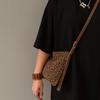 Vintage leopard print small tote bag underarm bag niche design bag 2025 daily slack shoulder messenger bag