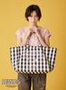 Snoopy Collaboration Big Tote Bag RWGB261532 BLK Free Size [Furfur] Women's