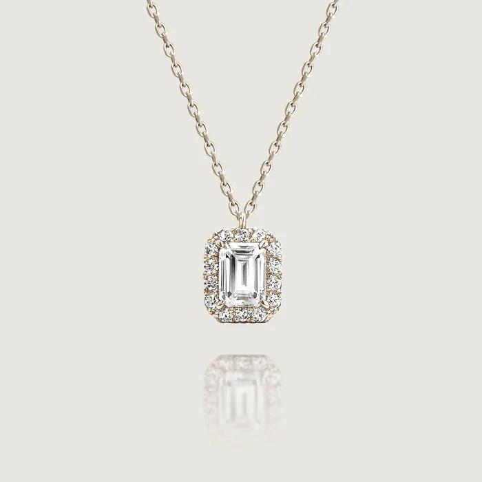 [14K/Moissanite] Lake Carat Necklace (0.5ct)