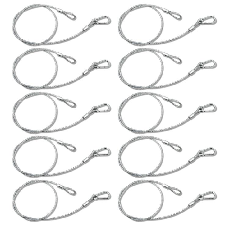 5/10Pieces Safety Cables for DJ Stage Lighting and Equipment High Strength Stainless Steel Corrosive Prevent