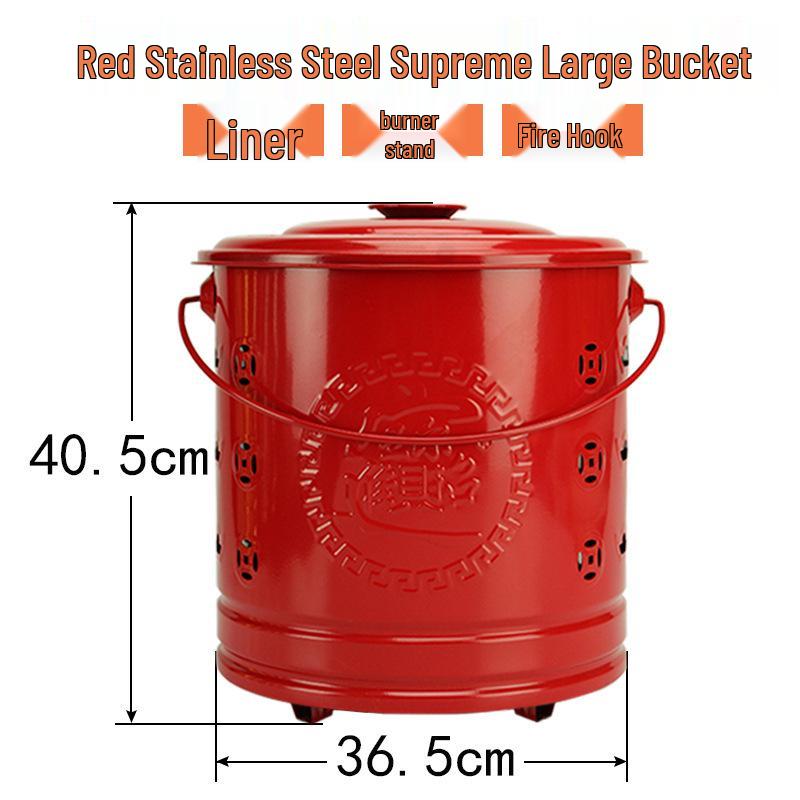 Stainless Steel Paper Burning Basin - Fire Pit and Incinerator Bucket