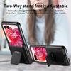 Luxus Leder Kartenfach Ständer Halter Faltbare Hülle Für Motorola Razr 60 50 Ultra 40 Harte PC Stoßfest Matte 2-teilige Handyhülle