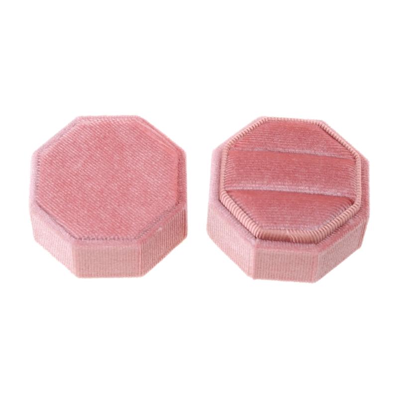 Rings Box Jewelry Box Display Holder Cases Wedding Rings Flannel Material Jewelry Box Perfect Gift for Woman Man Girls