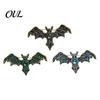 Gothic Bat Brooch Pin Halloween Rhinestone Brooch, Retro Shaped Lapel Dark Aesthetic Clothing Decor Pin, Jewelry Accessory for Bags Scarves