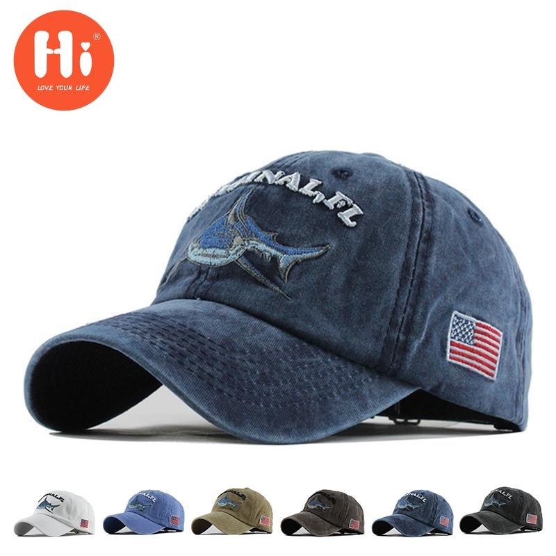 

100% промытые хлопковые бейсболки мужские летние ретро кепки с вышивкой Casquette папа шляпа для женщин