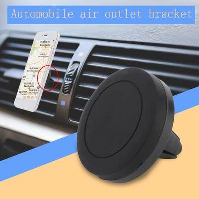 Phone Holder - Magnet - Universal - For iPhone and Samsung - 2 Pieces - Black Plastic