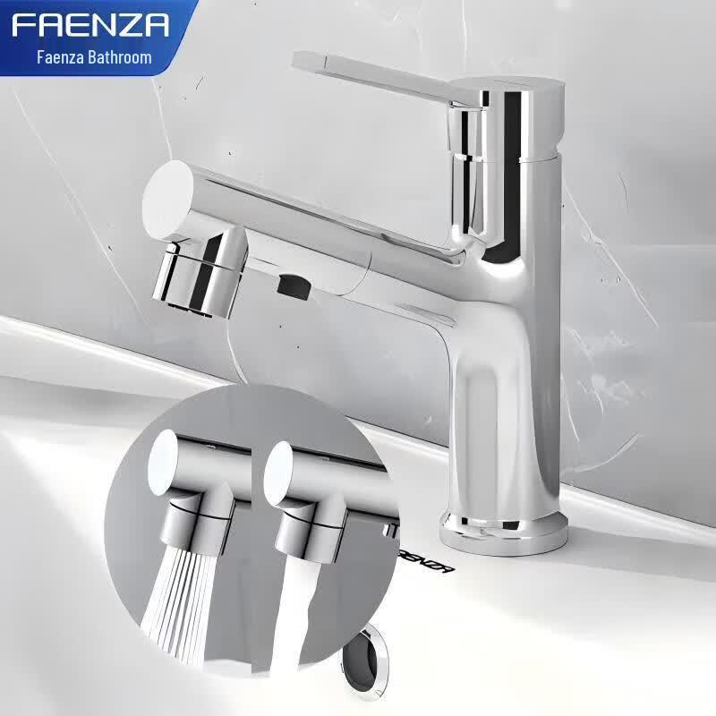 Faenza Hot & Cold Pull-Out Basin Faucet