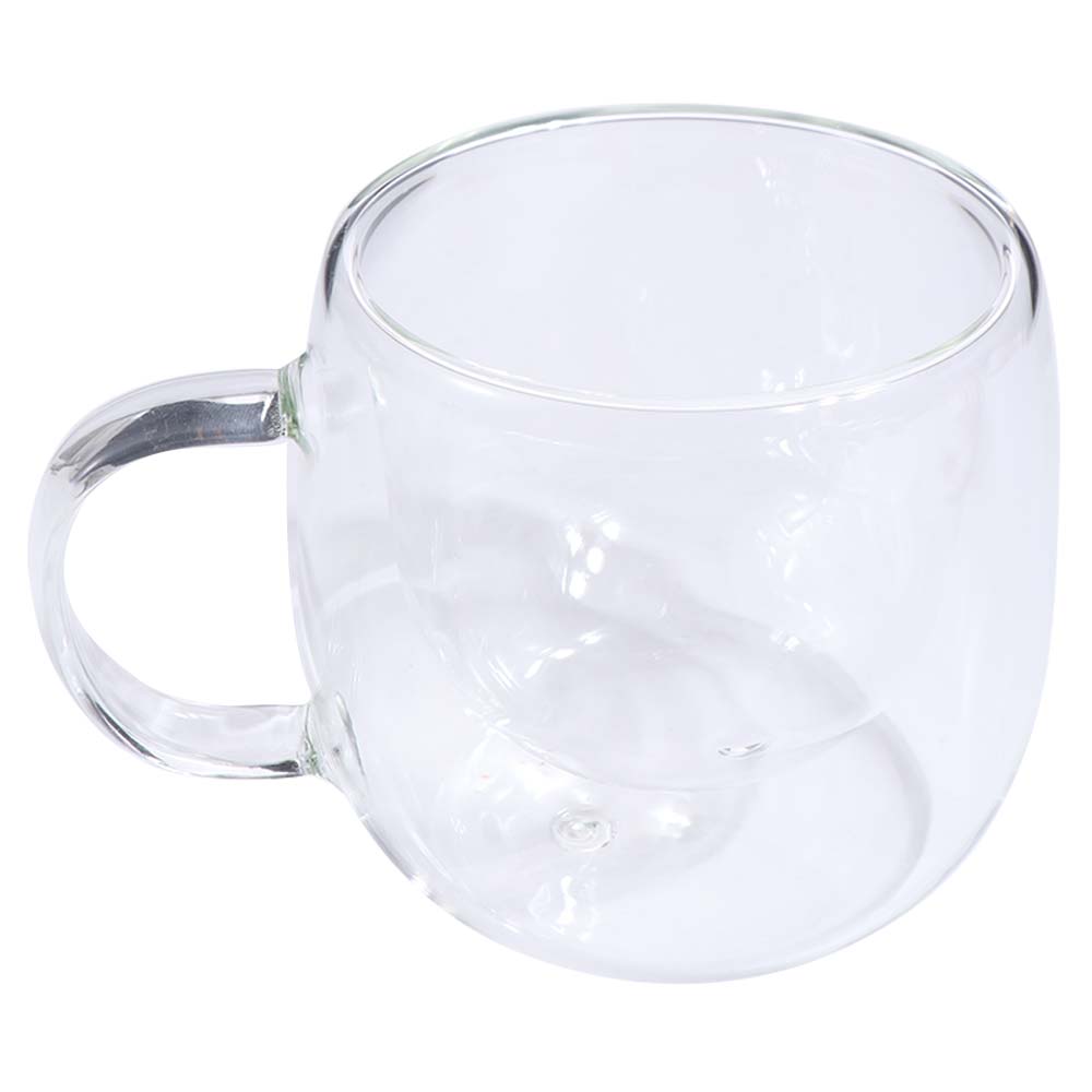 2pcs Heat Resistant Coffee Cup 300ml Tumbler Mug Home Bar Double Wall Glass Cup Set Couples Gift