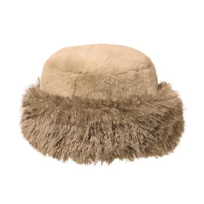 ICHIYON Eco Fur Mixed Talk Bucket Winter Bucket Cold Plain [14+ PLUS] Hat, Autumn/Winter, Hat, Women's, Protection, Warm, Thick, / 103850-141-103