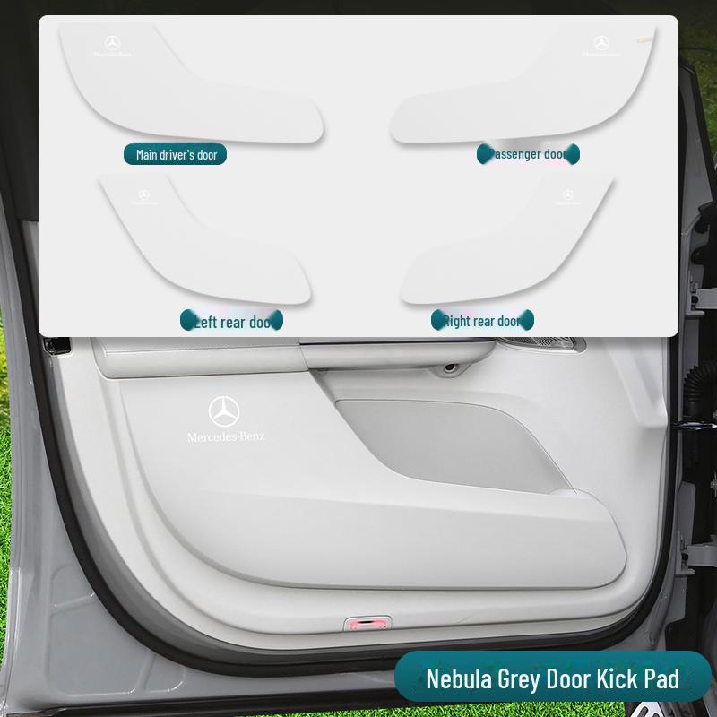 Mercedes-Benz EQE SUV Nakładka chroniąca przed kopnięciami na drzwi: Odporny na zarysowania panel wewnętrzny.