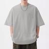 Men's Clothing Summer Pure Cotton Solid Color Short Sleeve T-Shirt Men's Casual Round Neck White Half Sleeve Top Comfortable