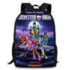 Monster High Unisex 15in Backpack Ergonomic Support Oxford Fabric Schoolbag
