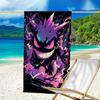 1pc Gengar1 Beach Towel, Beach and Seaside Swimming Pool Equipment, Fashion Pattern, Rectangular, Travel Essentials