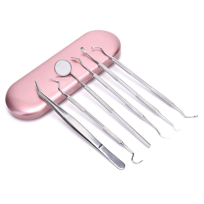 7 Tools Professional Dental Oral Hygiene Kit Deep Cleaning Scaler Teeth ...