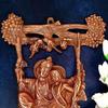 Radha Krishna Sitting On Jhula Wall Hanging - for Gift, Home, Living Room, Office, Puja Room Decor - 14 Inch