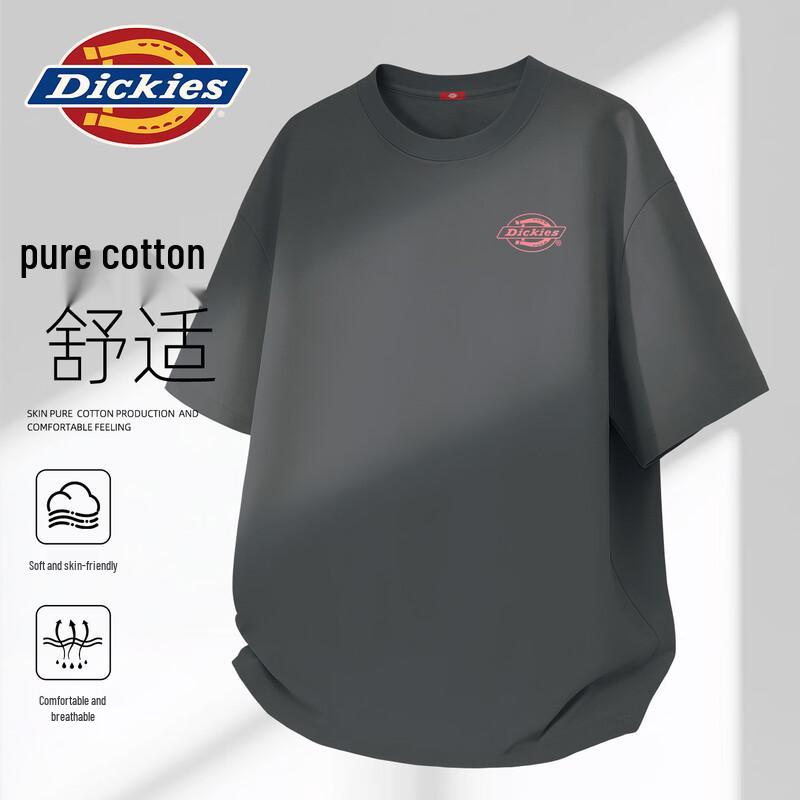 Dickies Men s 2026 Heavyweight Pure Cotton Short Sleeve T-Shirt L