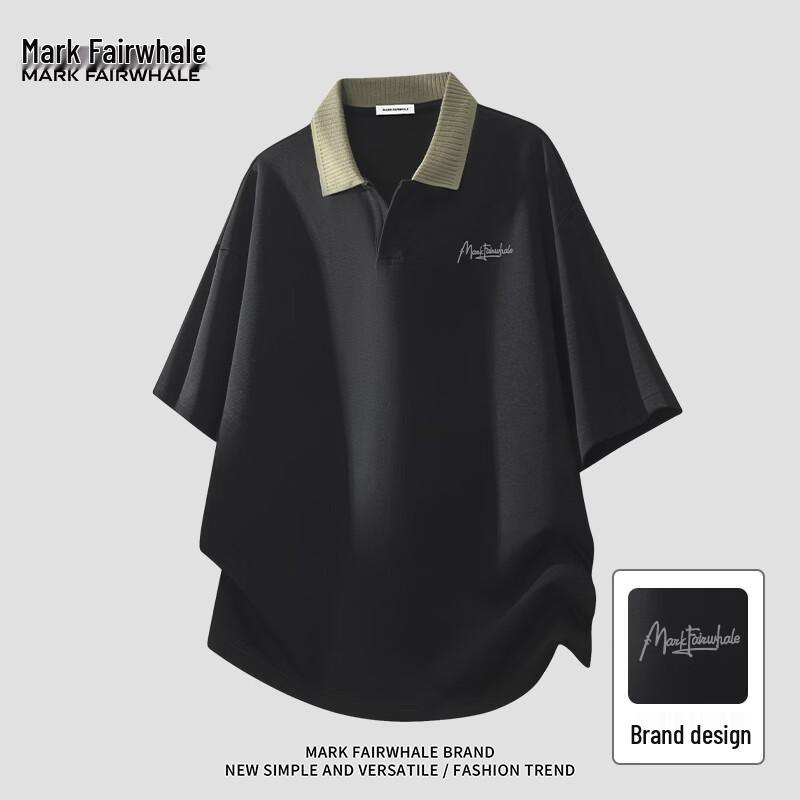 

Mark Huafei Men s Color Block Polo Shirt 2XL