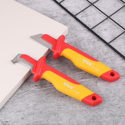 Electrician Knife Insulated Cable Stripping Snips Fixed Blade Wire Hand Tool