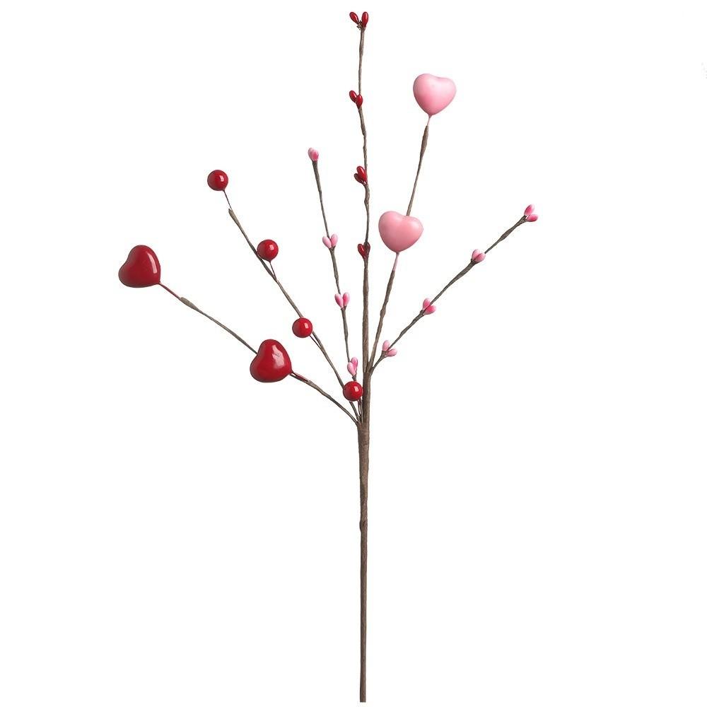 1pc Red and Pink Heart-shaped Flowers DIY Festival Decoration Artificial Flower Bouquet Long-lasting Romantic Creative Bouquet