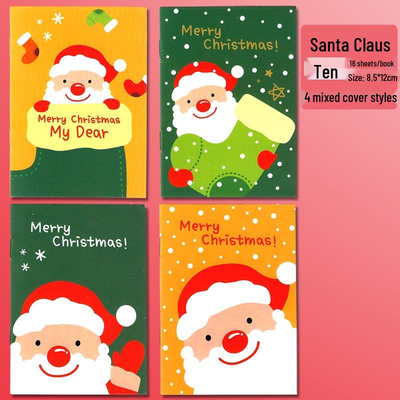 

Cartoon Small Horizontal Line Notebook for Kids - Pocket-Sized, Ideal for School or Christmas Rewards