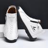 New Winter Handmade Leather Men Boots Outdoor Zipper Design Sneakers Man Breathable Casual Leather Shoes Men Ankle Boots Slip On