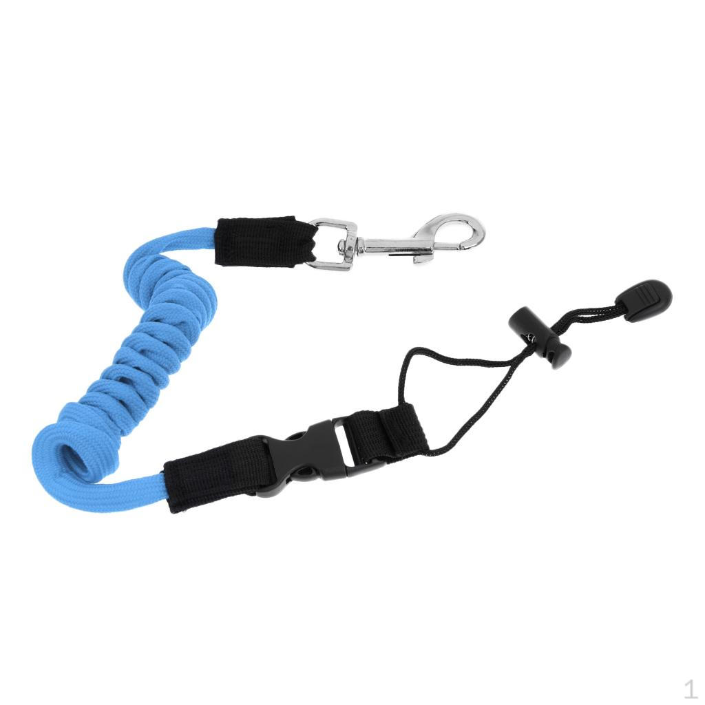 Leash Fishing Rod Pole Coiled Lanyard Cord