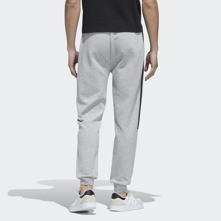 Adidas Neo Iconic 3-Stripes Tapered Thick Sweatpants Men Bottoms Grey HD4706
