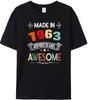 Made in 1960196119621963196419651966196719681969 T Shirt Father Day Birthday Gift Retro TShirts Unisex Vintage Tee