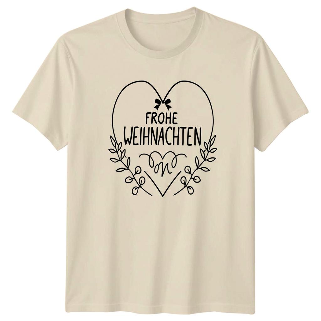 Frohe Weihnachten Unisexs TShirt GerUnisex Christmas Holiday Christmas Gift For Her