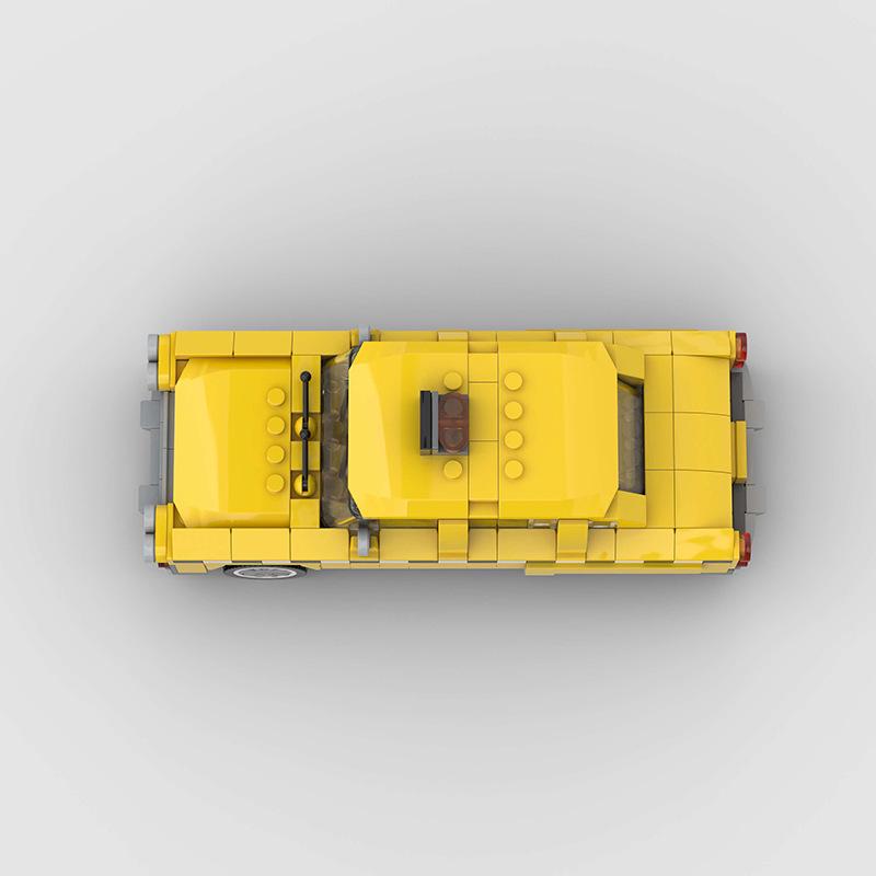 Taxi-Compatible Lego Mini MOC Building Blocks DIY Educational Car Toy Model