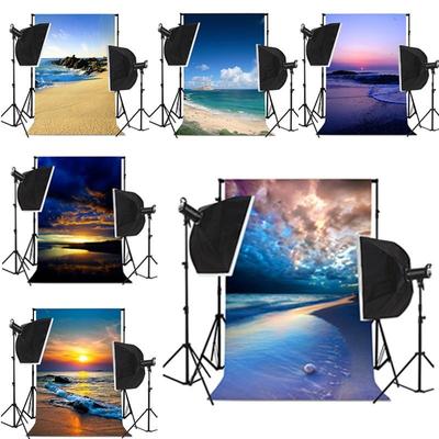 Seaside Strand Sonnenuntergang Landschaft Hintergrund, Hintergrund Foto Requisiten, für Heimdekoration, Partys, Studios, Outdoor-Feiern, Hochzeit