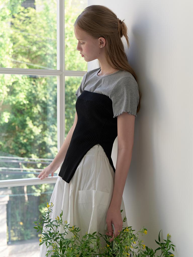 Liel Avant Knit Top (Black)
